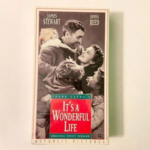 Vintage 1993  Its a Wonderful Life VHS Tape Original Uncut Version New Sealed